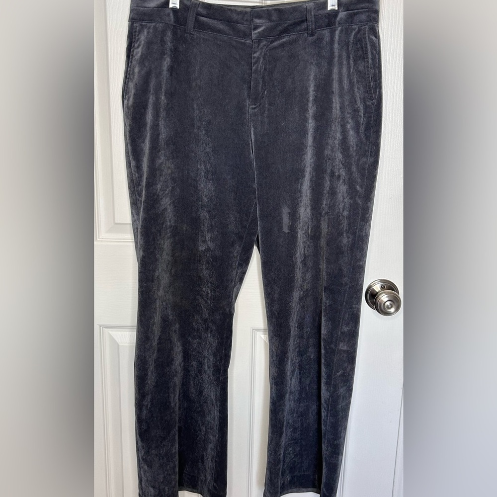 Coldwater Creek Velvet Pants Gray Size 14P